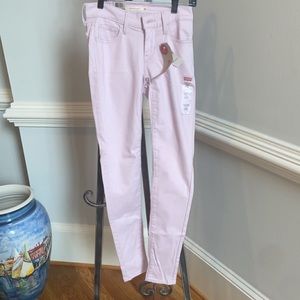 Pink Levi Skinny Jeans